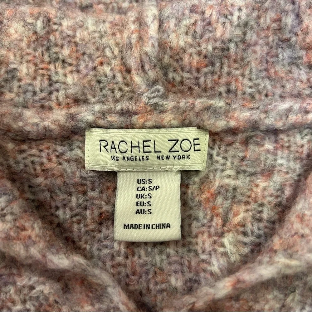 Rachel Zoe Sweater Long Sleeve Hoodie Women’s Pink Size Small